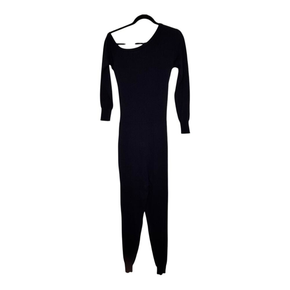 Majorelle Charlotte Jumpsuit Off The Shoulder Long Sleeve Navy Blue Small - Picture 4 of 9
